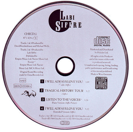 Labi Siffre : I Will Always Love You (CD, Maxi)