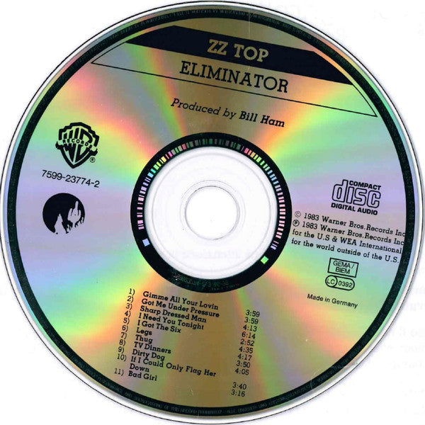 ZZ Top : Eliminator (CD, Album, RE)