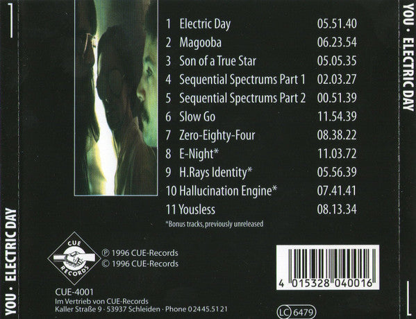 You (4) : Electric Day (CD, Album, RE)