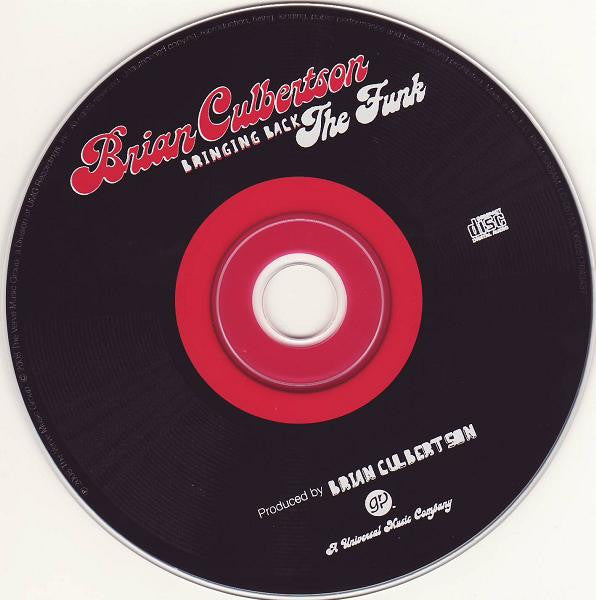 Brian Culbertson : Bringing Back The Funk (CD, Album)