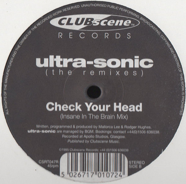Ultra-Sonic : The Remixes (12")