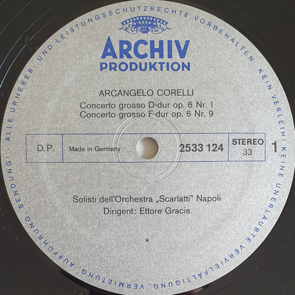 Arcangelo Corelli - Solisti Dell'Orchestra "Scarlatti" Napoli, Ettore Gracis : 4 Concerti Grossi Op.6 (No. 1∙8∙9∙12) (LP, Album, Gat)