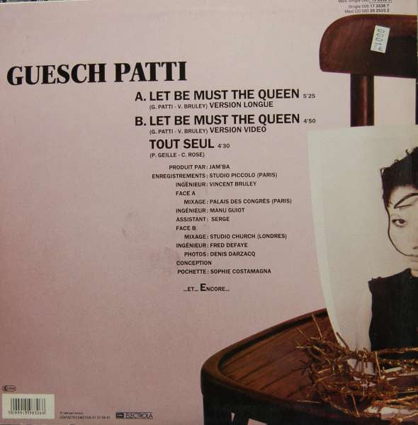 Guesch Patti : Let Be Must The Queen (12", Maxi)