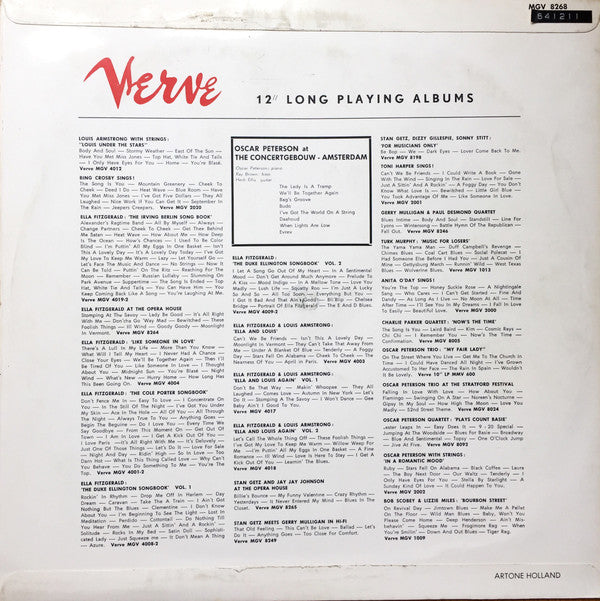 The Oscar Peterson Trio : At The Concertgebouw (LP, Mono)