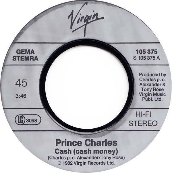 Prince Charles And The City Beat Band : Cash (Cash Money) (7", Single)