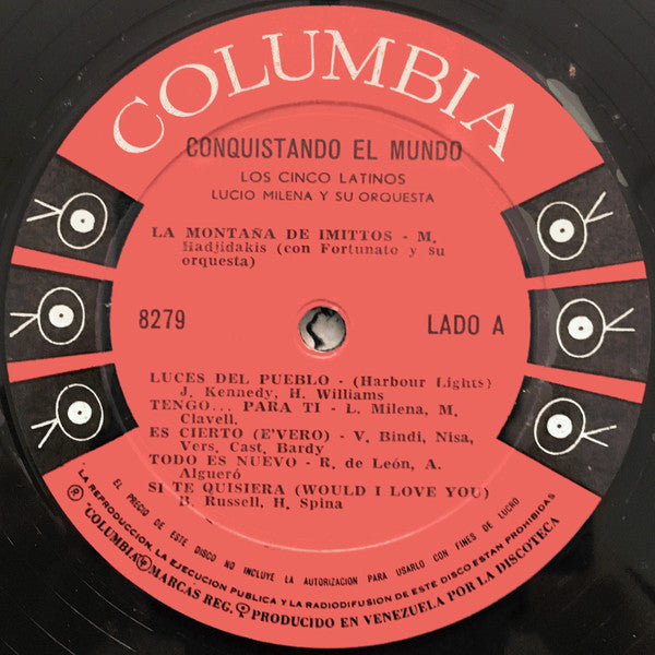 Los Cinco Latinos : Conquistando El Mundo (LP, Album, Mono)