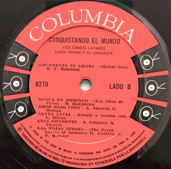 Los Cinco Latinos : Conquistando El Mundo (LP, Album, Mono)