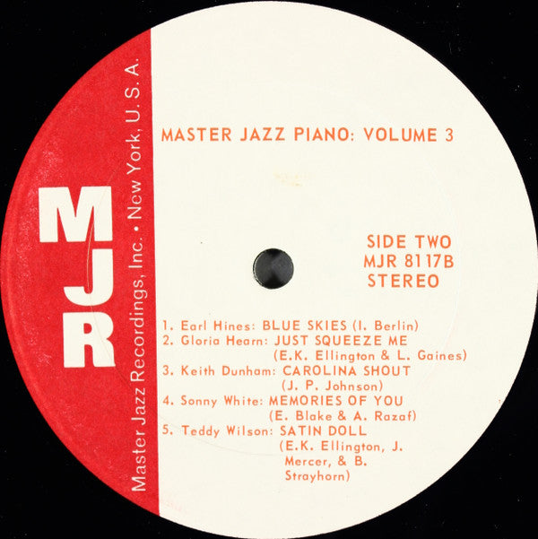 Various : Master Jazz Piano Volume 3 (LP, Comp)