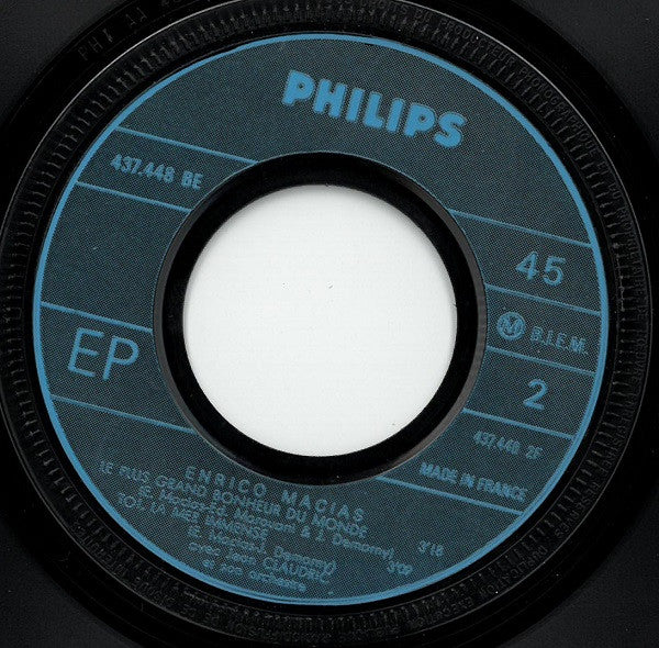 Enrico Macias : Noël A Jérusalem (7", EP, Mou)