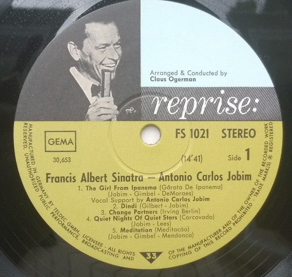 Frank Sinatra & Antonio Carlos Jobim : Francis Albert Sinatra & Antonio Carlos Jobim (LP, Album)