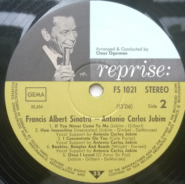 Frank Sinatra & Antonio Carlos Jobim : Francis Albert Sinatra & Antonio Carlos Jobim (LP, Album)