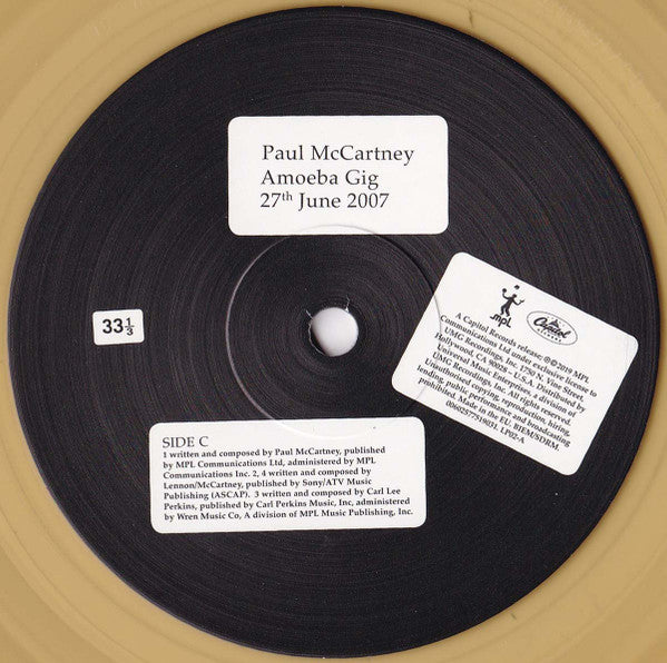 Paul McCartney : Amoeba Gig (LP, Cle + LP, Amb + Album, Ltd)