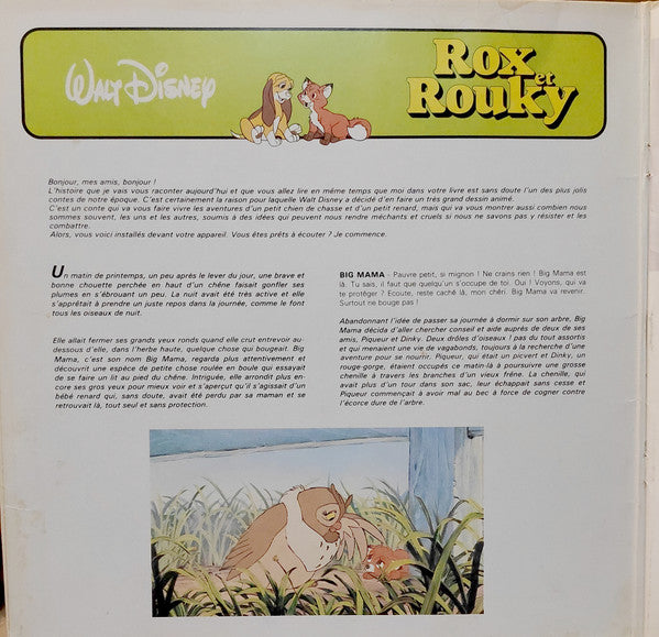 Walt Disney : Rox Et Rouky (LP, Gat)