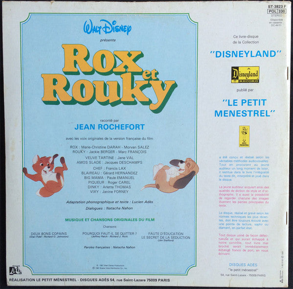 Walt Disney : Rox Et Rouky (LP, Gat)