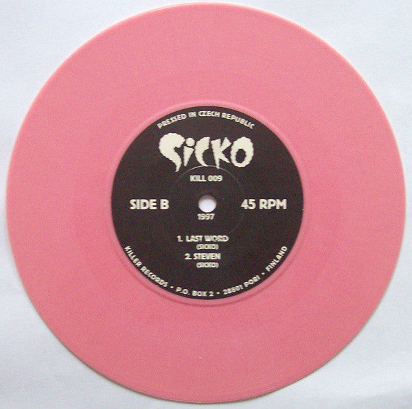 Sicko : Three Tea (7", Ltd, RE, Pin)
