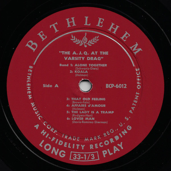 The Australian Jazz Quintet : The Australian Jazz Quintet At The Varsity Drag (LP, Album, Mono, Res)