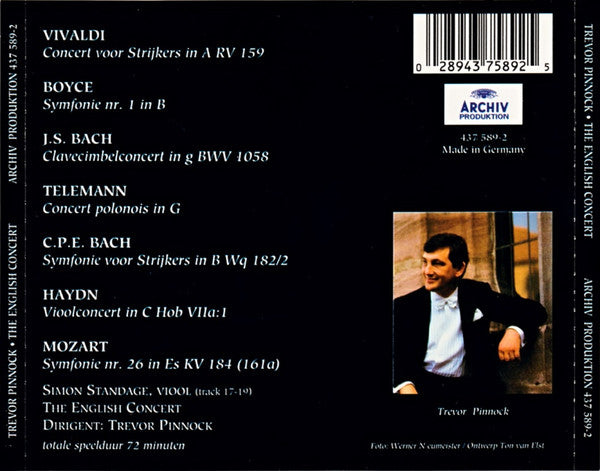 Trevor Pinnock, The English Concert : Trevor Pinnock - The English Concert (CD, Comp, Promo)