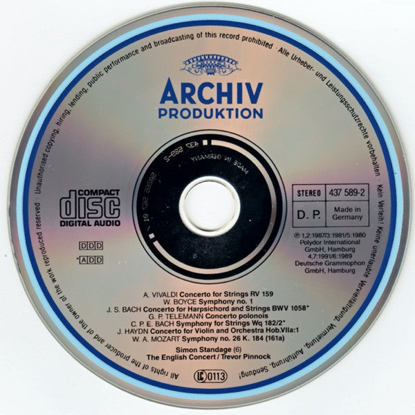 Trevor Pinnock, The English Concert : Trevor Pinnock - The English Concert (CD, Comp, Promo)