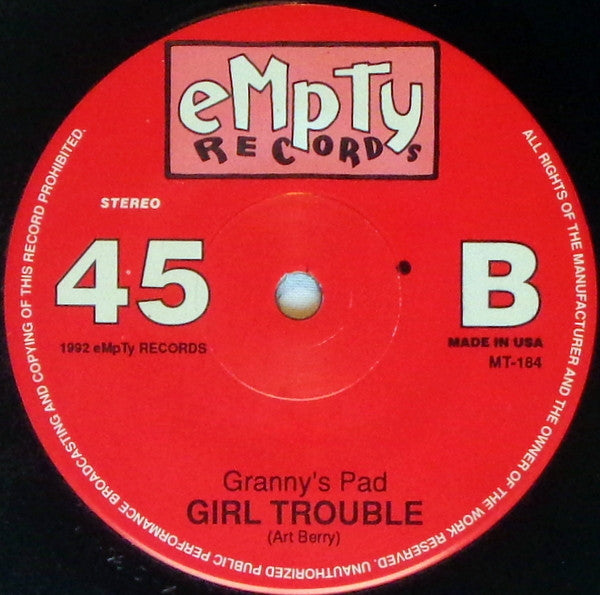 Girl Trouble : Work That Crowd! (7")