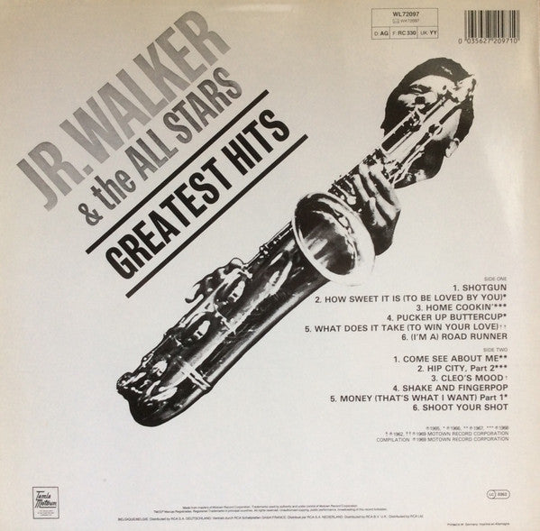 Junior Walker & The All Stars : Greatest Hits (LP, Comp, RE)