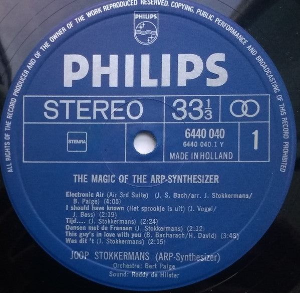 Joop Stokkermans : The Magic Of The ARP-Synthesizer (LP, Album)