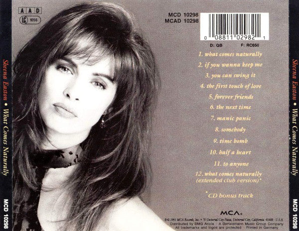 Sheena Easton : What Comes Naturally (CD, Album)