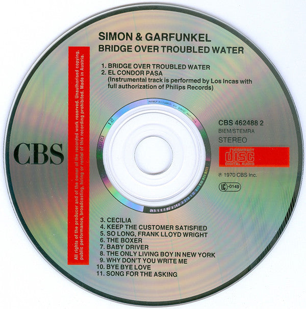 Simon & Garfunkel : Bridge Over Troubled Water (CD, Album, RE)