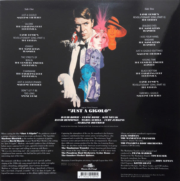David Bowie & Marlene Dietrich : Just A Gigolo (The Original Soundtrack) (LP, Album, Dlx, Ltd, Num, Tra)