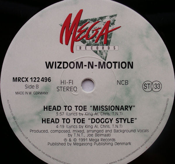 Wizdom-N-Motion : Head To Toe (12")