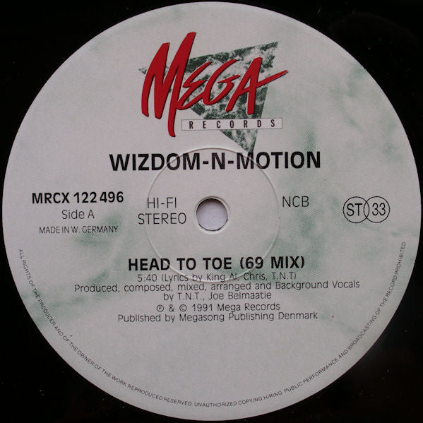 Wizdom-N-Motion : Head To Toe (12")