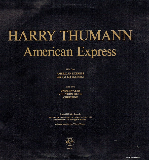 Harry Thumann : American Express (LP, Album)