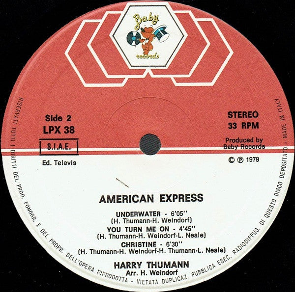Harry Thumann : American Express (LP, Album)