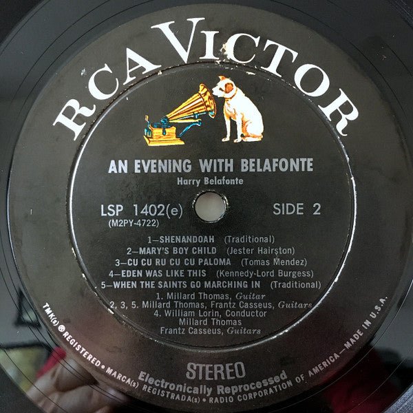 Harry Belafonte : An Evening With Belafonte (LP, Album, RE)