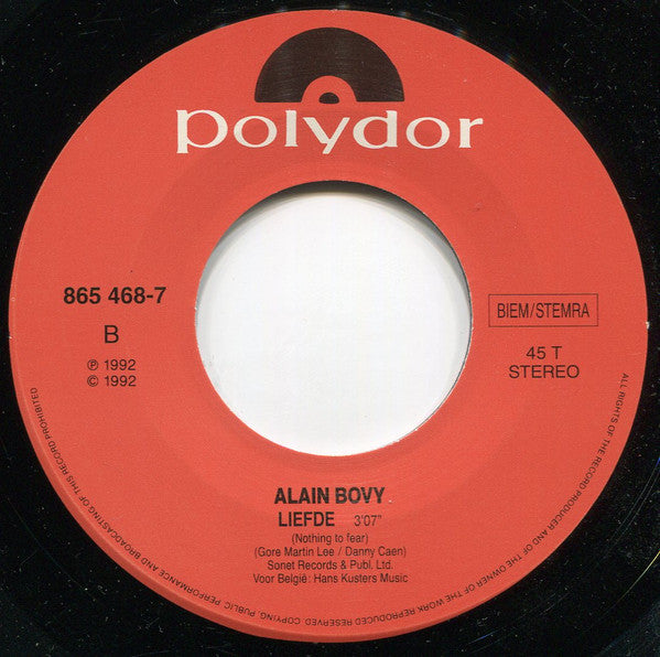 Alain Bovy : Kom Terug (7")