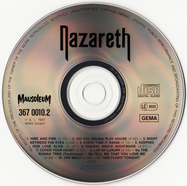 Nazareth (2) : No Jive (CD, Album)