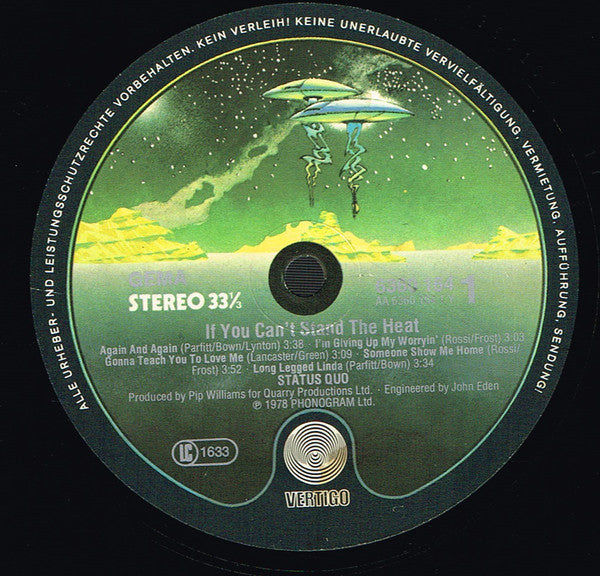 Status Quo : If You Can't Stand The Heat (LP, Album, Gat)