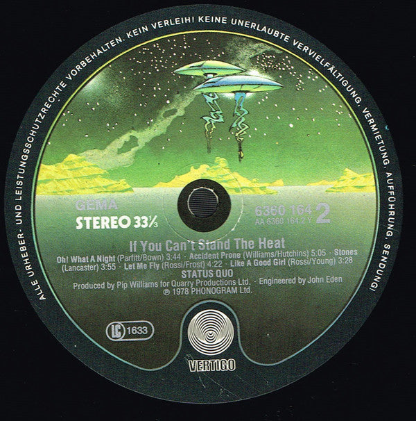 Status Quo : If You Can't Stand The Heat (LP, Album, Gat)