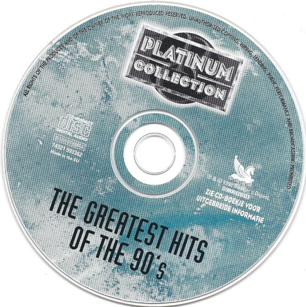 Various : The Greatest Hits Of The 90's (CD, Comp)