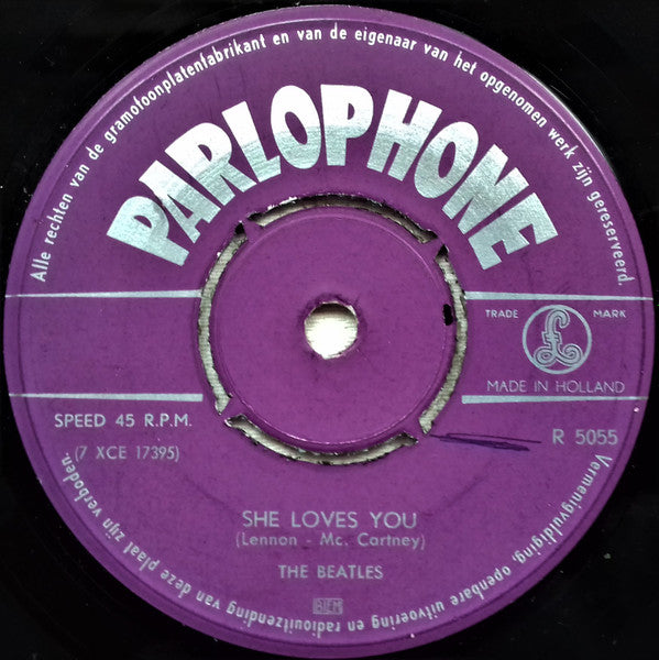The Beatles : She Loves You (7", Single, 4-P)