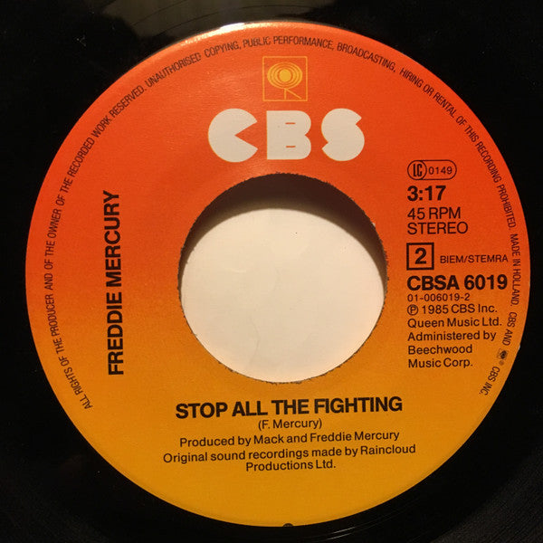 Freddie Mercury : I Was Born To Love You (7", Single)