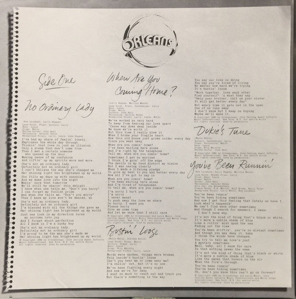 Orleans : Orleans (LP, Album, Glo)