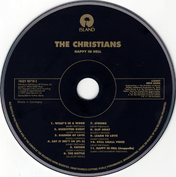 The Christians : Happy In Hell (CD, Album)