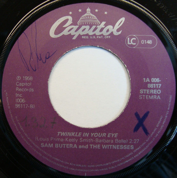 Sam Butera And The Witnesses : Bim Bam / Twinkle In Your Eye (7", Single, RE)