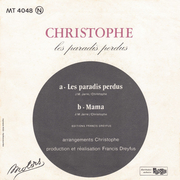 Christophe : Les Paradis Perdus (7", Single)