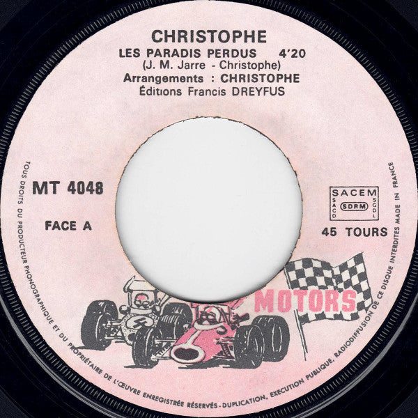 Christophe : Les Paradis Perdus (7", Single)