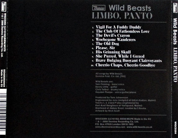 Wild Beasts : Limbo, Panto (CD, Album)