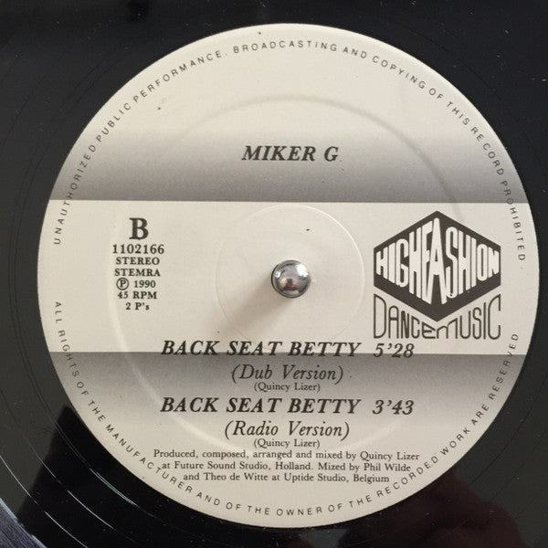 MC Miker G : Backseat Betty (12")