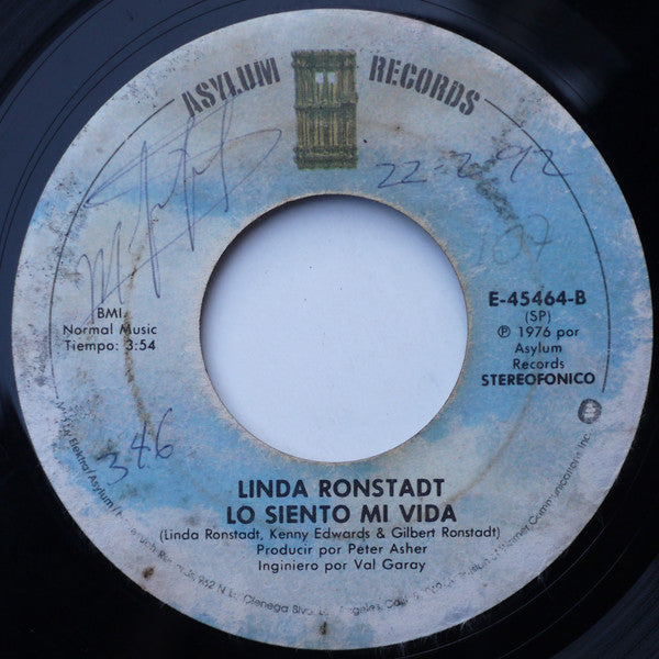 Linda Ronstadt : Lago Azul (Blue Bayou) (7", Single)
