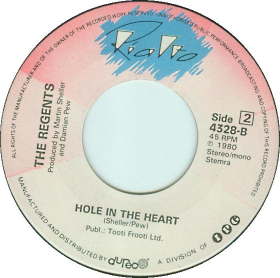 The Regents : 7 Teen (7", Single)