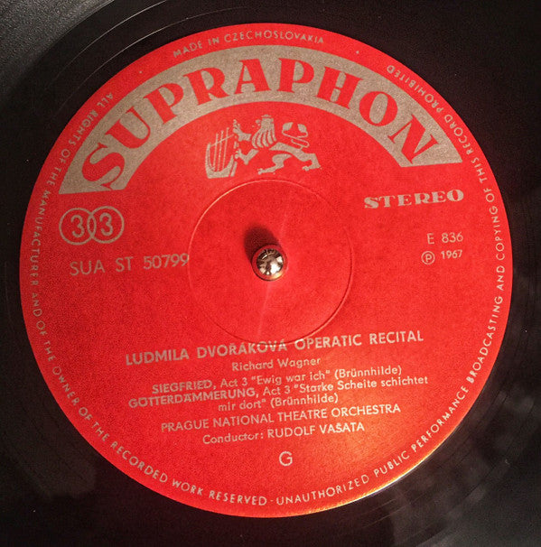Richard Wagner, Ludmila Dvořáková, Orchestr Národního Divadla : Soprano (LP, Album)